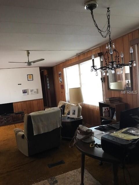 Dining and living area