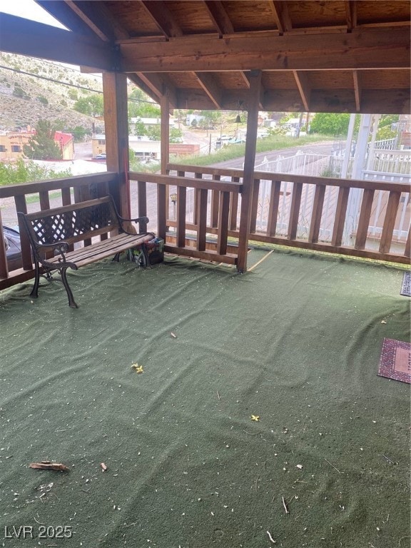 View of deck