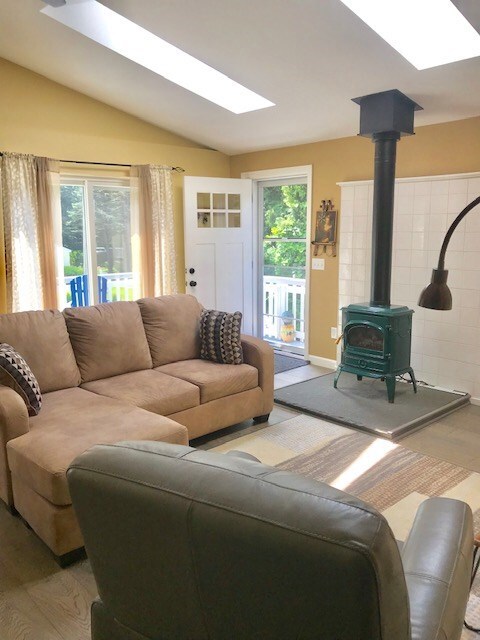 Living area/propane stove