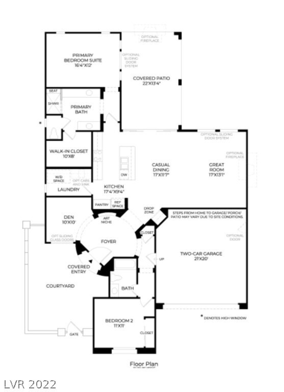 Gilmore Floor Plan 1,682 sq.ft / 2 bed/ 2 bath/ de