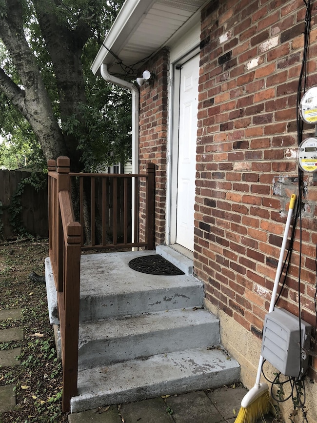 View of Unit B entrance