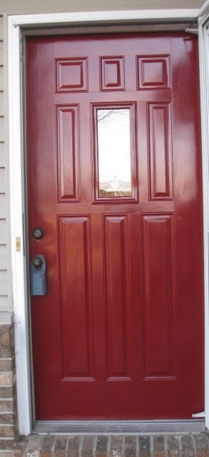 Freshly Painted front door