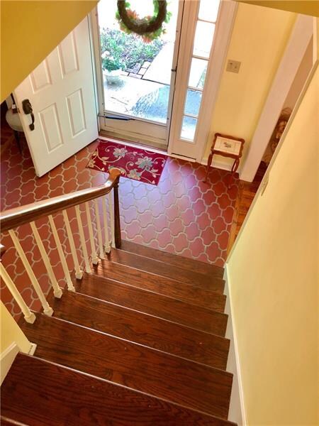 Gleaming hardwood floors