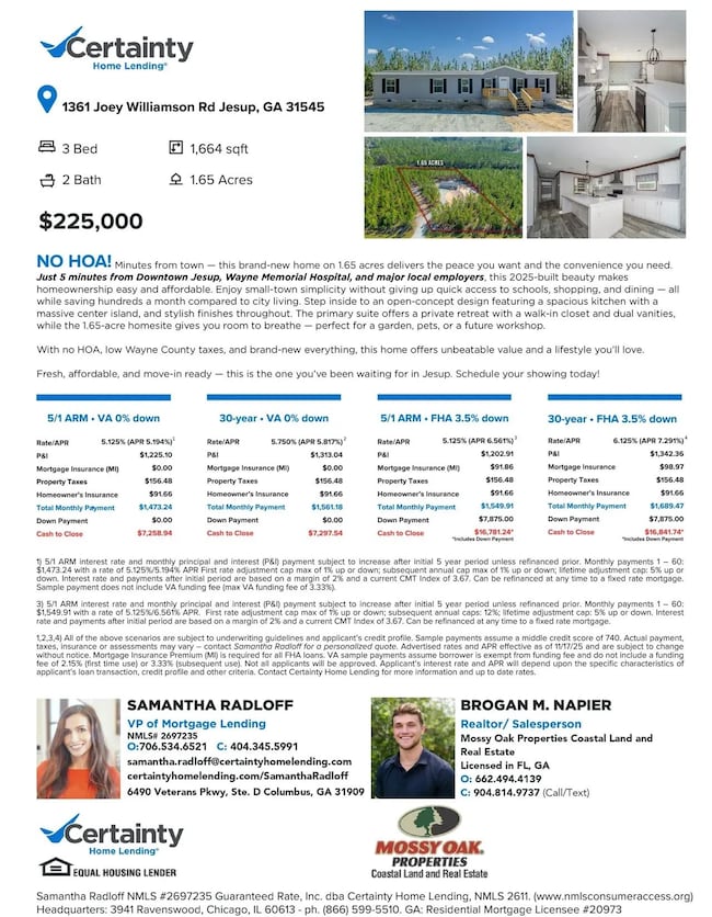 1361 Joey Williamson Rd Jesup Ga, Jesup, GA 31545 - photo 2