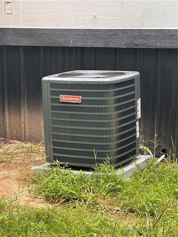 Exterior view of a central air condition unit