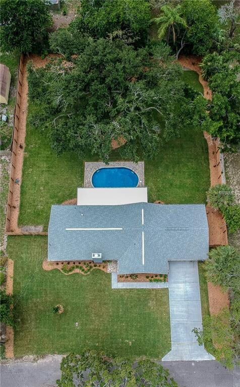 Almost a 1/2 acre lot on this quiet street.