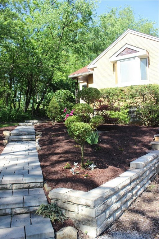 Landscaped with beautiful stonework