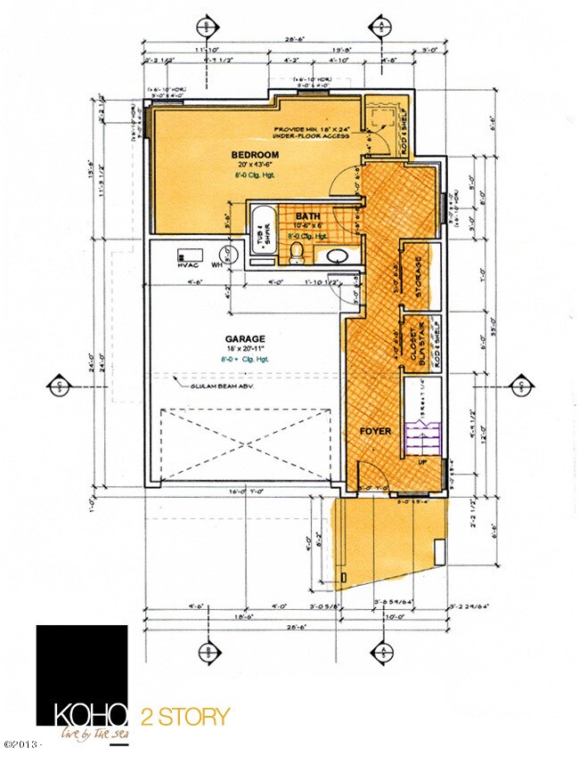 koho two level floor plan
