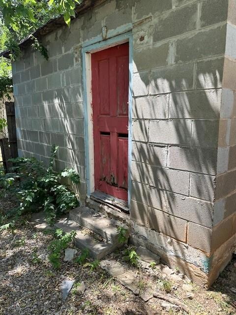 View of exterior entry