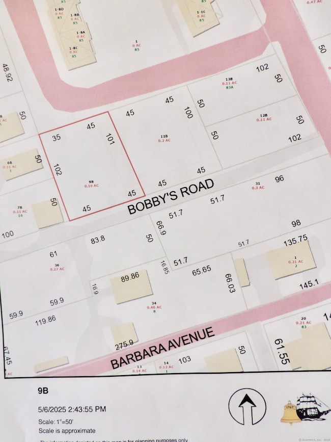 Map of this Lot #9B