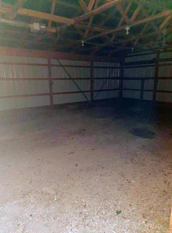 Inside of main garage