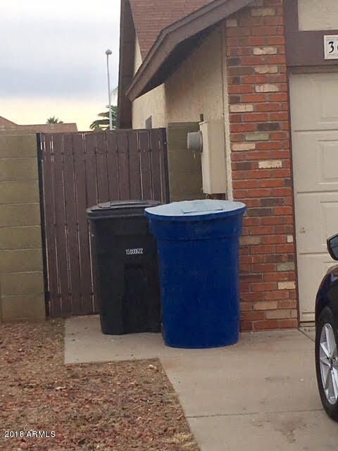 Brown side yard gate