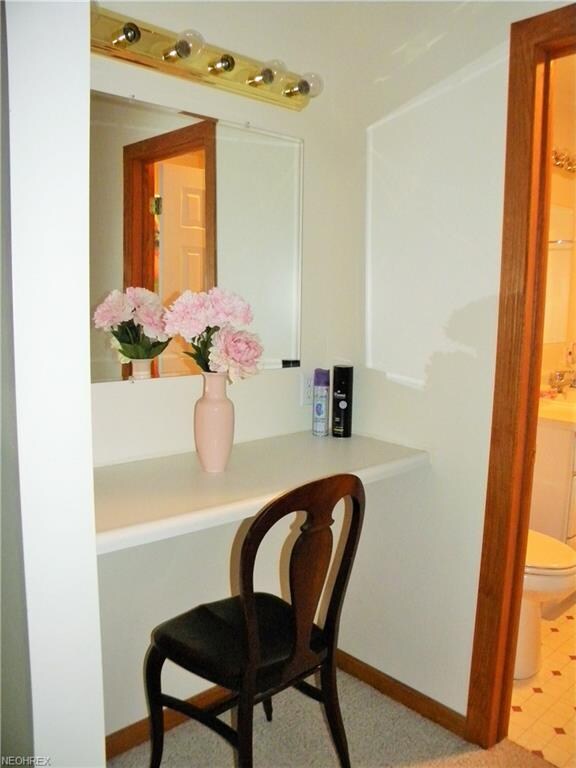 Here is the make-up vanity!