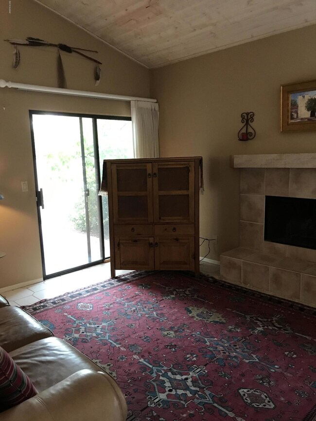 Living Room with Exit to Patio
