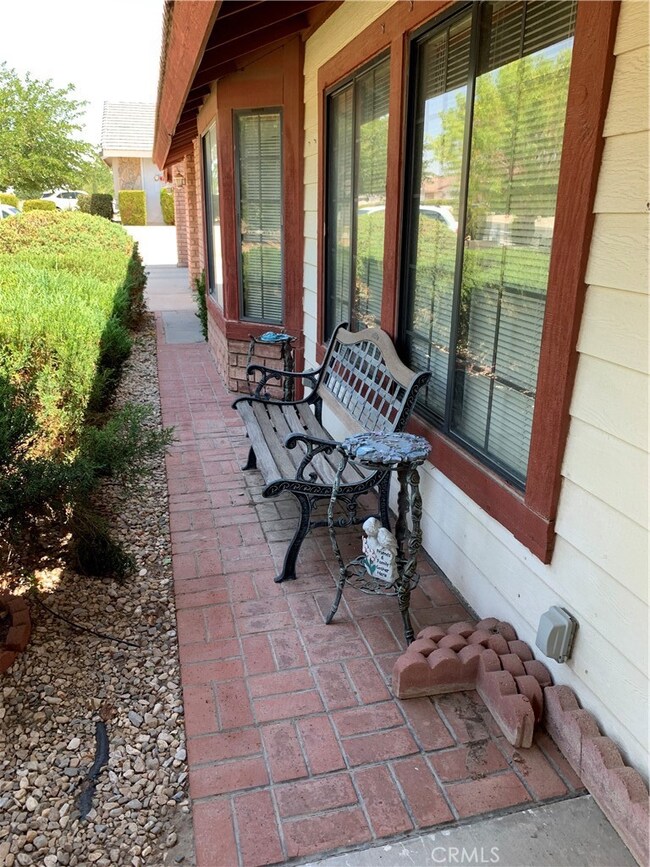 Front brick porch area