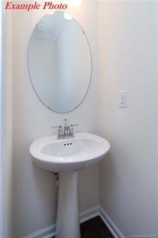 Main level powder room