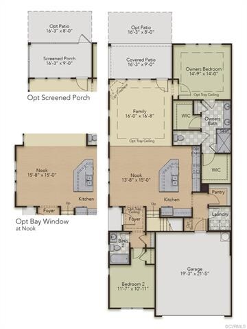 FIRST FLOOR - This home includes the screen porch 