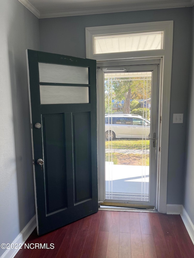 Looking out front door