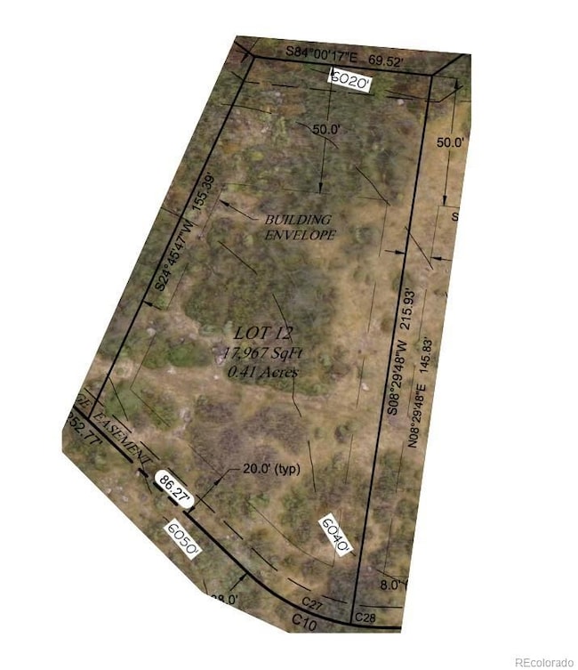 Lot 12 dimensions and topography