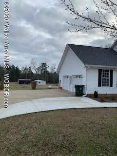 left side/2 car garage