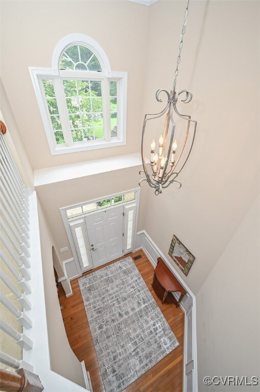 Foyer view from loft.