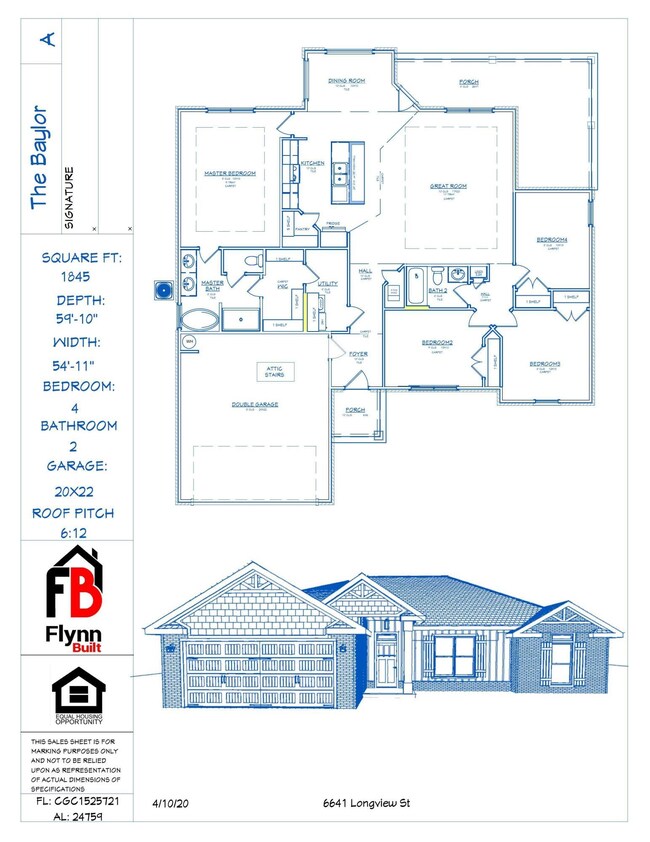 6641 Longview St Floor Plan