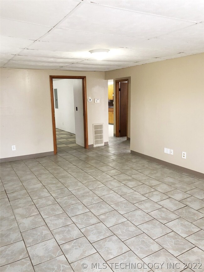 Tiled living room