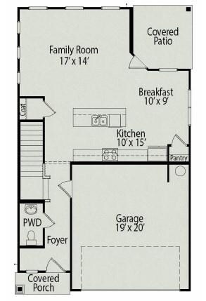 First floor of Braselton. Options and selections m