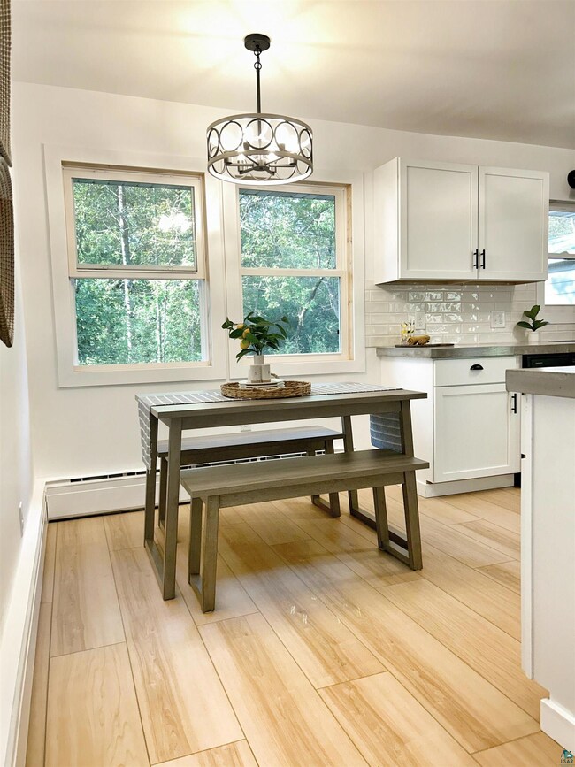 Dining room featuring light hardwood / wood-style 