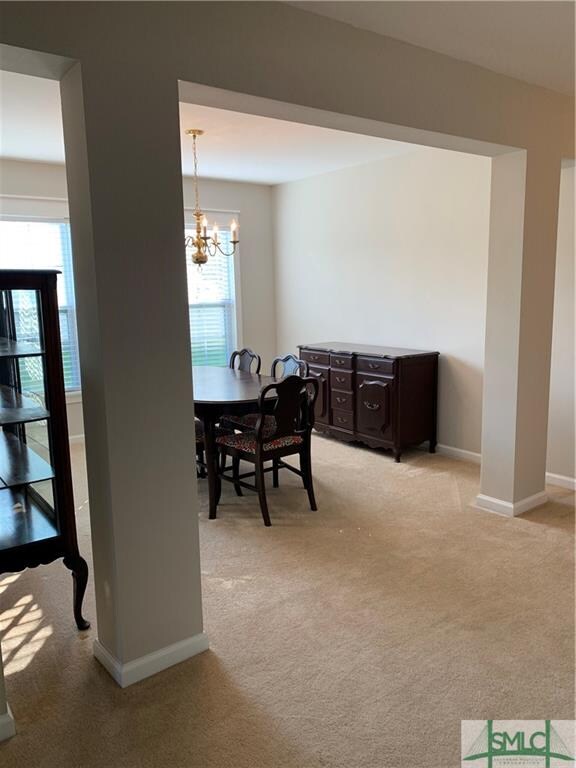 View from Entry Hall into Dining Room.