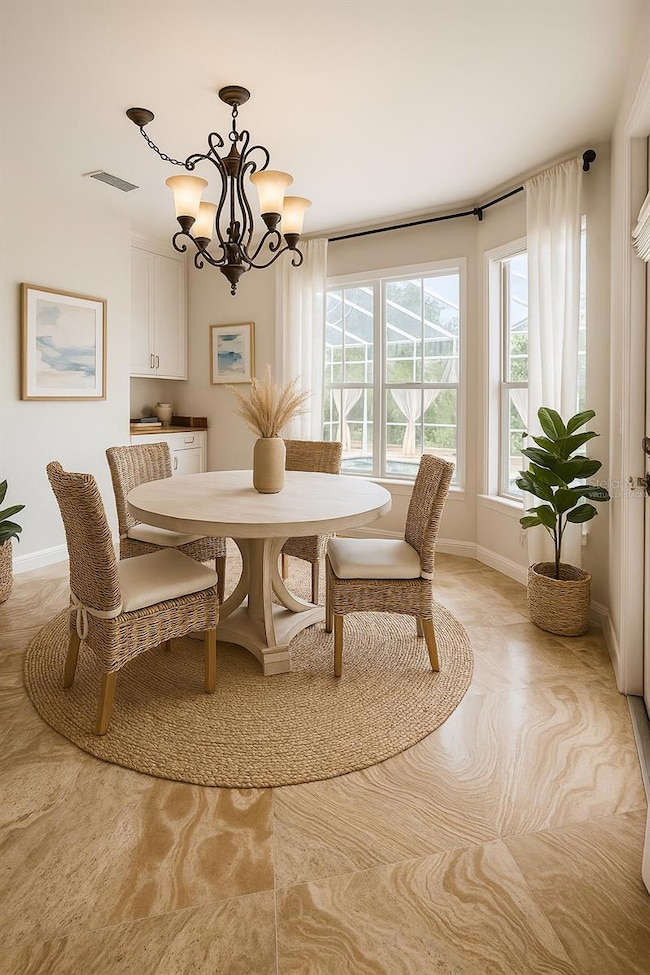 Breakfast Nook Virtually Staged