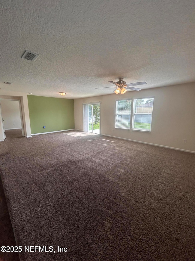 Combined living and dining space