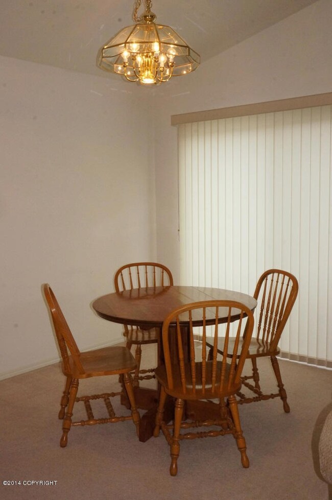 Dining Area With Slider To Back Deck