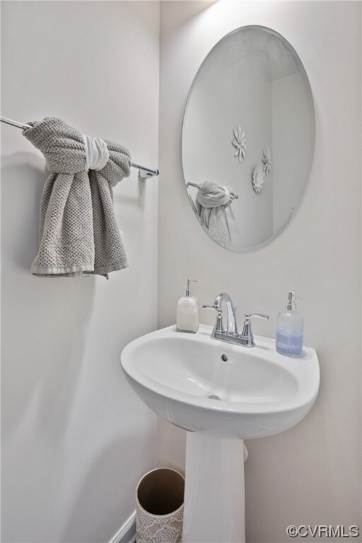 Downstairs powder room