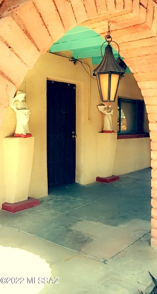 Brick archways Front