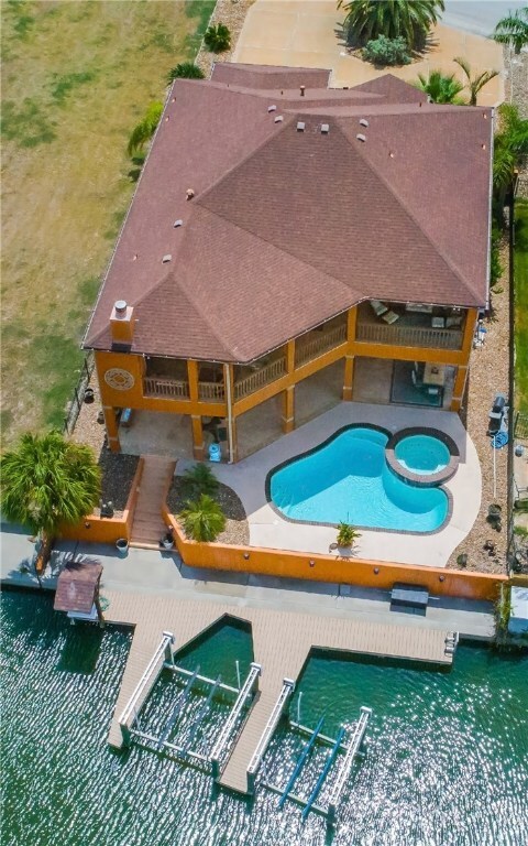 drone shot