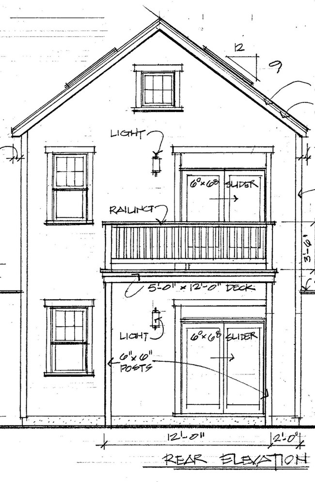 Duplex Rear Elevation