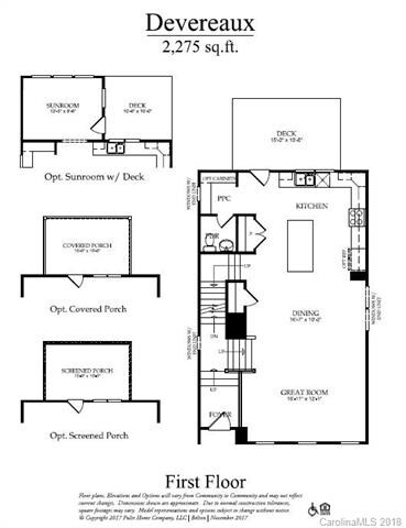 Floorplan - shows all options available - options 