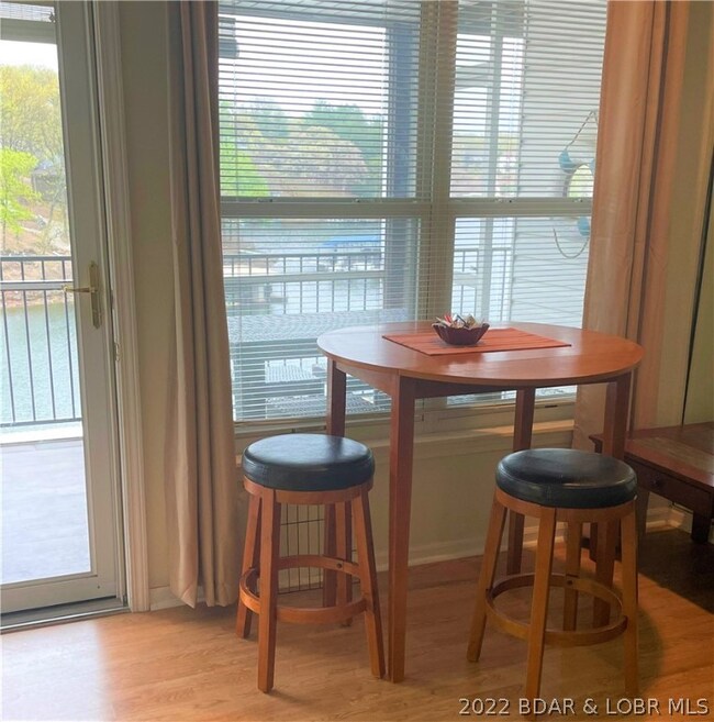 Dining space with view