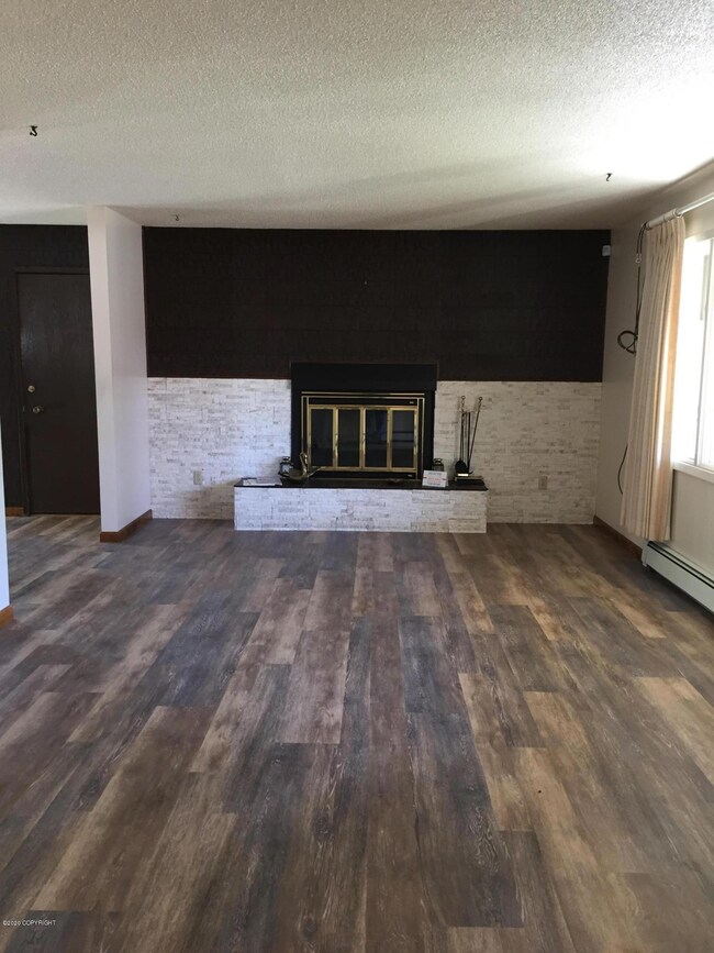 Living Rm W/wood Burning FP.