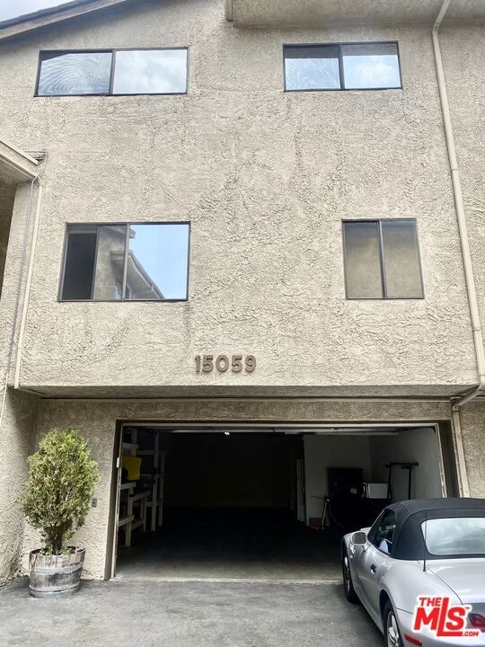 View from the garage entry