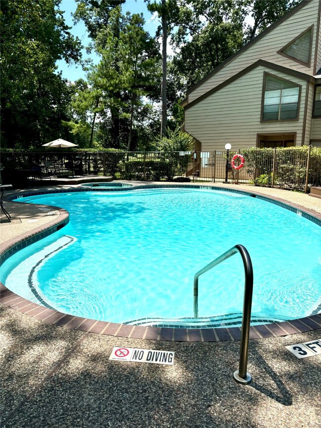 adult pool outside patio doors