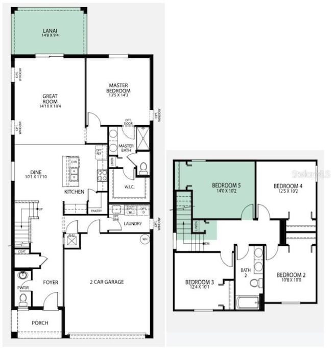 Floor Plan - Model home - actual features may vary.