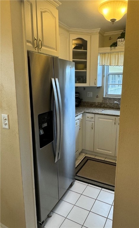 Efficient kitchen with new fridge - next to front