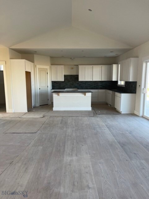 From living room into kitchen