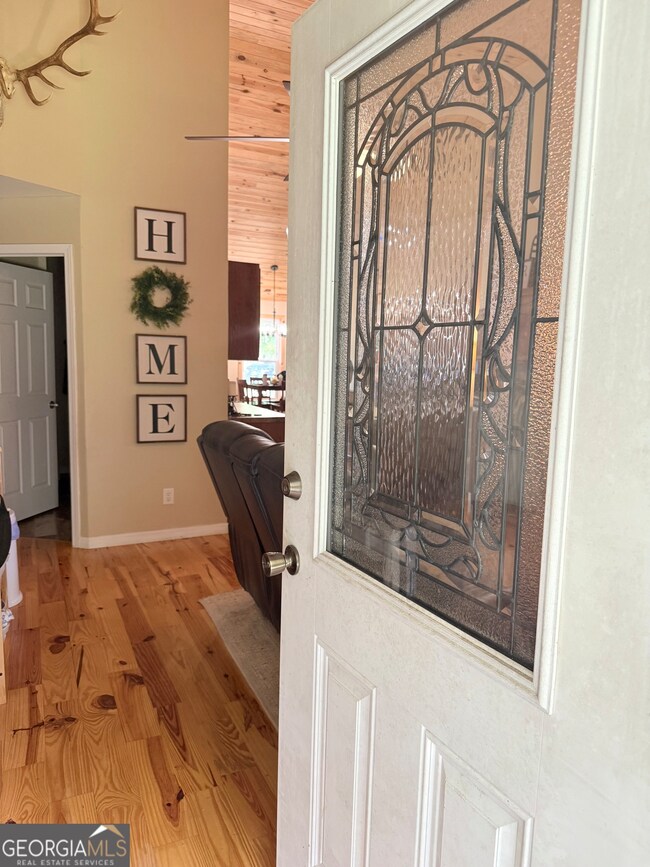 Front door view to living area
