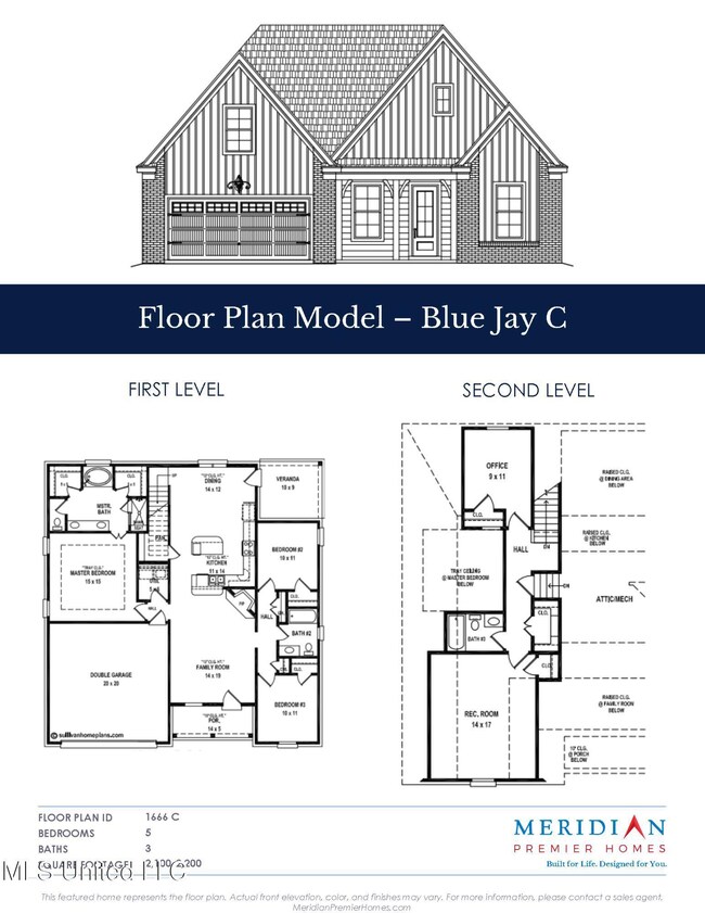 MPH Blue Jay C Floor Plan FRONT LOAD (16
