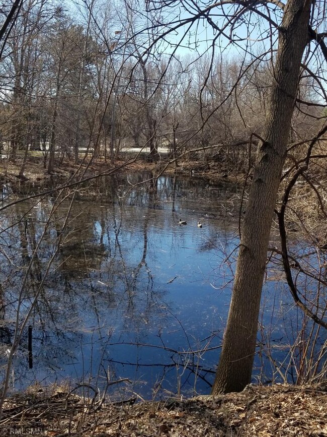 Small pond to the left