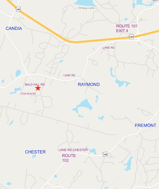 area map, just a couple miles off route 101 exit 4