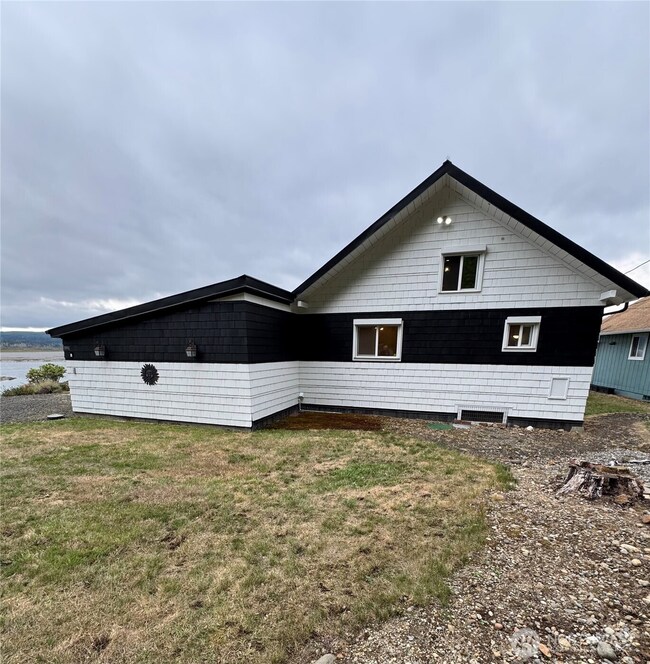 Back view of the Cabin from the roadside of the property.